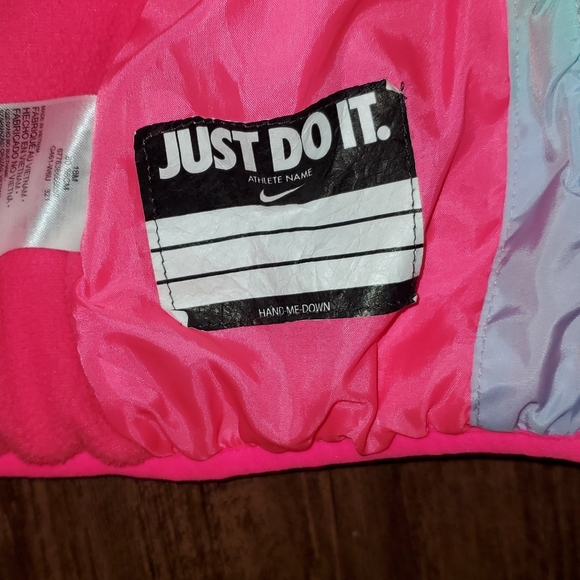 NWOT Nike Toddler Rainbow Puffer Coat 18 Months - Picture 12 of 13